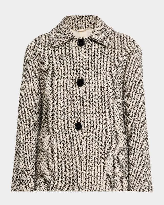 Pier Tweed-Knit Short Jacket